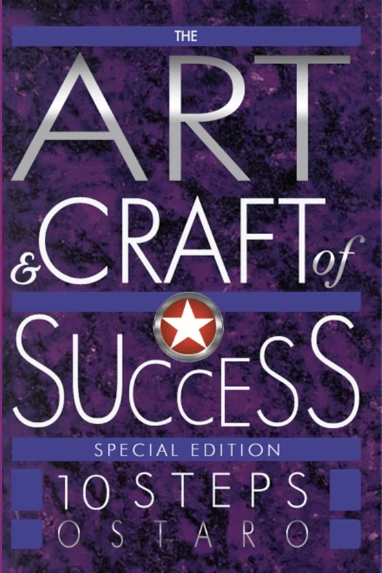Purple personal development book cover for The Art and Craft of Success 10 Steps by Ostaro